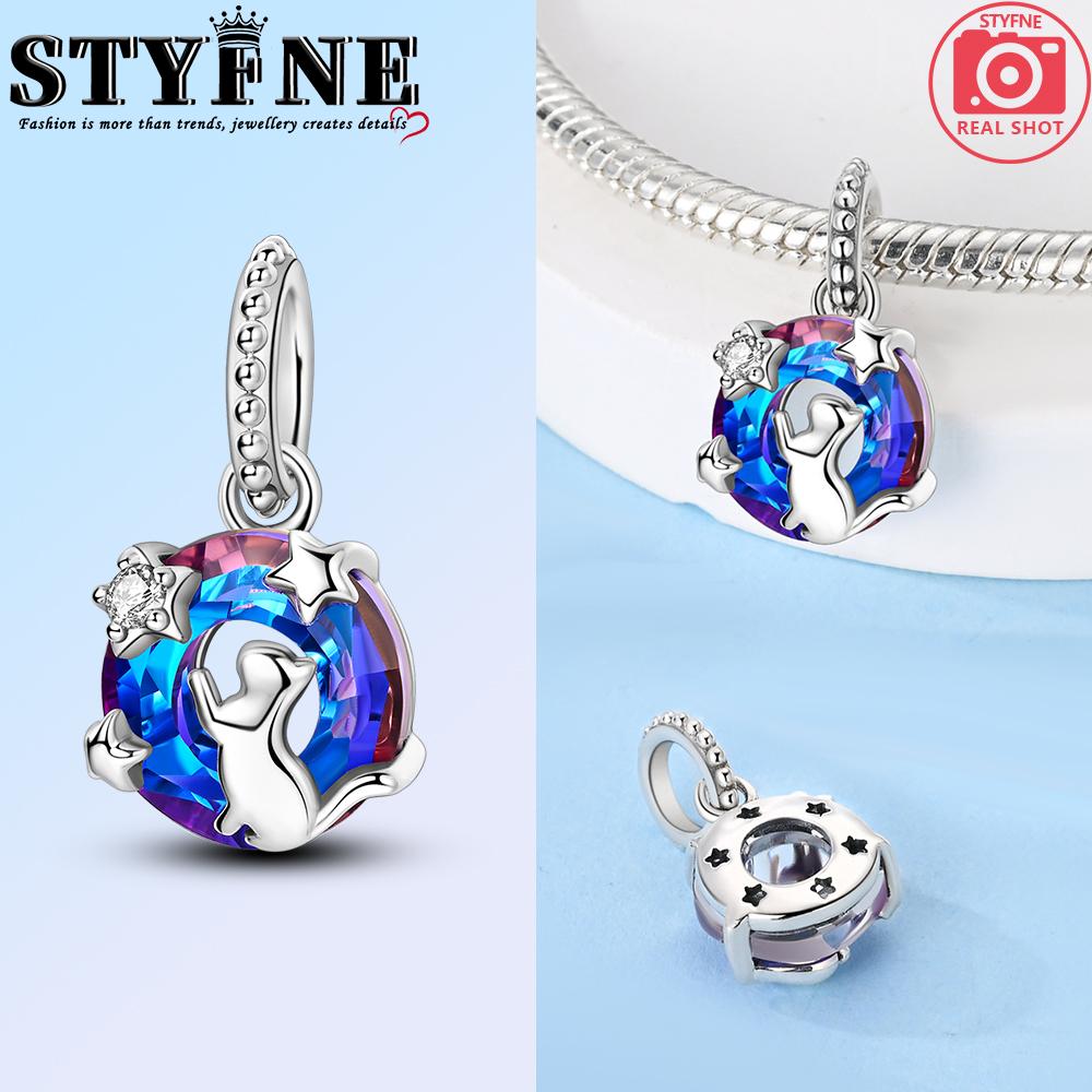 Anniversary Copper Blue Life Tree Evil Eye Sun Round Charms Pendants Fit Original Bracelets Diy Jewelry