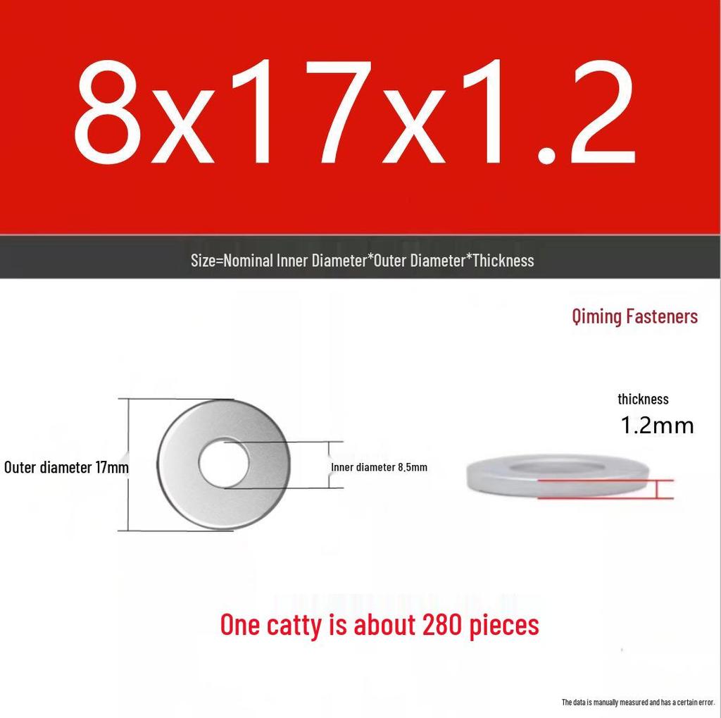 4.8 Grade Galvanized Iron Flat Washer M3-M40 Oversized Metal Screw Gasket Washer