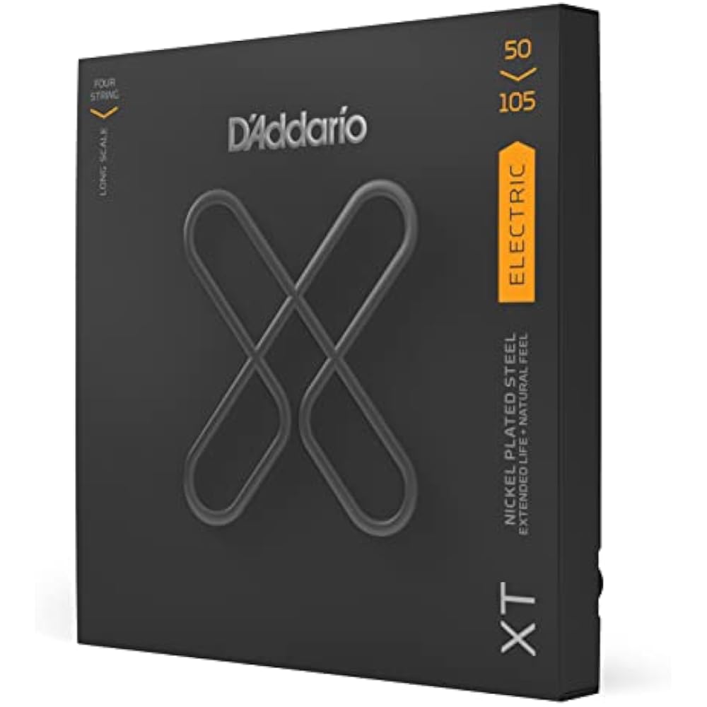 D Addario Daddario Струны для бас-гитары XT Покрытые струны Длинная мензура .050-.105 XTB50105 [Официальный импортный]