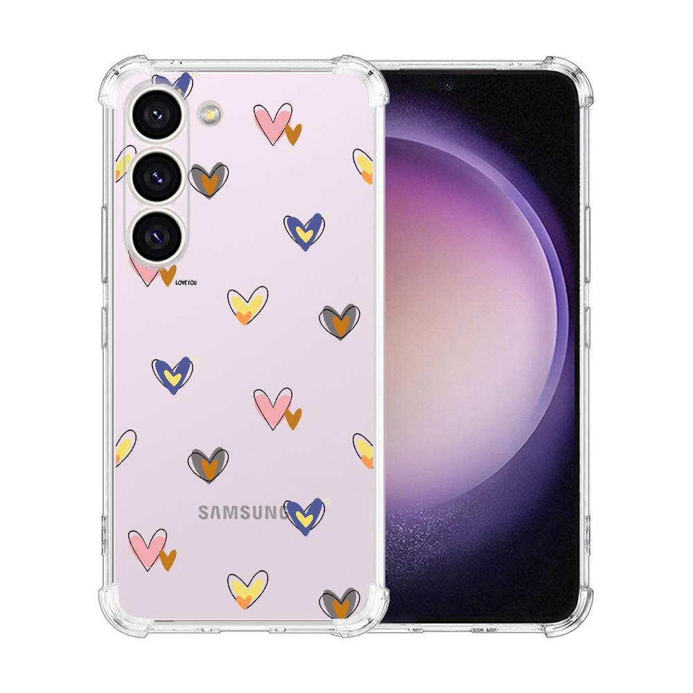 Samsung Galaxy S24 Ultra Case Airbag TPU Painted Butterfly Flowers - Perfect Fit