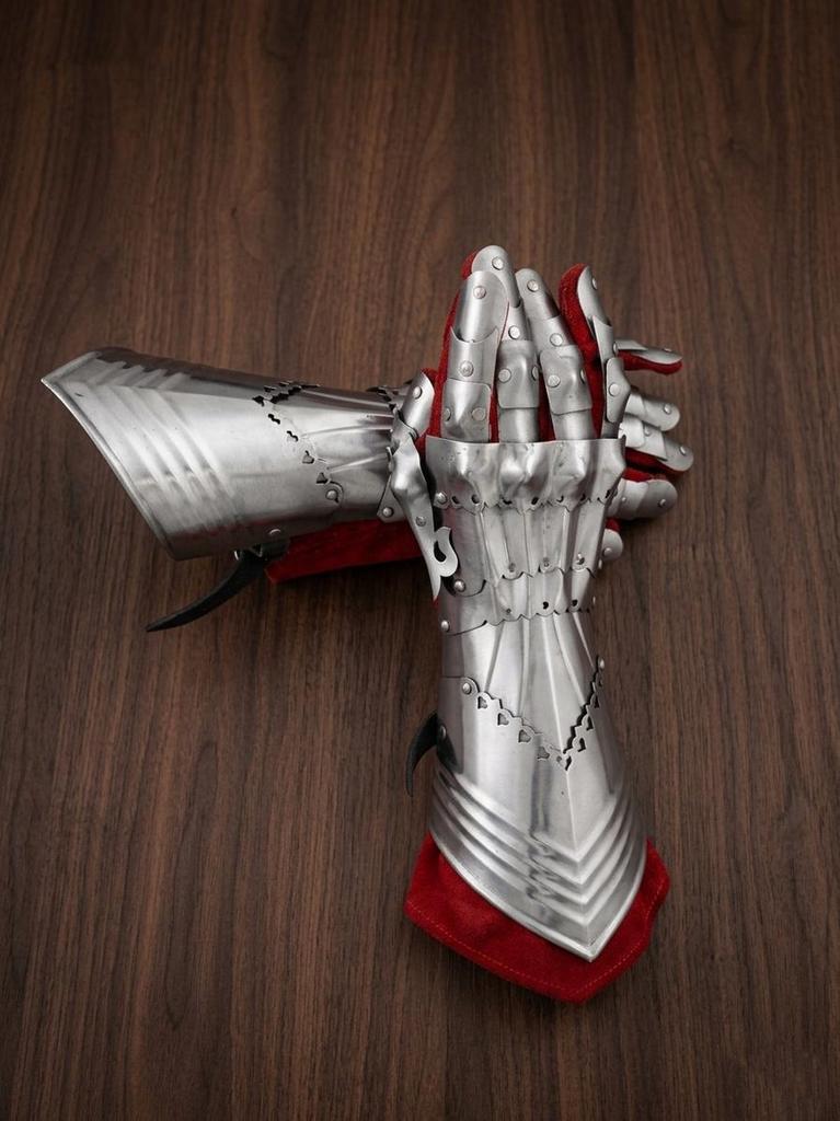 Gothic Steel Gauntlets Medieval Knight Armor Gloves for Cosplay LARP