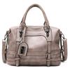 Pu Boston Tasche für Damen mit robustem Reißverschluss und Innentaschen für den täglichen Gebrauch