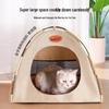 OEINGOEING Washable Semi-Enclosed Pet Tent Bed