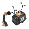 Retro Telephone Ornament Vintage Button Corded Phone Decoration Lifelike Exquisite Old Phone Model