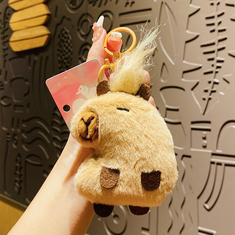 

Capybara Cute Keychain Plush Key Accessory Fashionable Bag Charm Capybara