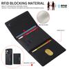 For Samsung Galaxy S24 Magnetic Case BETOPNICE Leather Phone Cover Kickstand with Detachable Card Bag