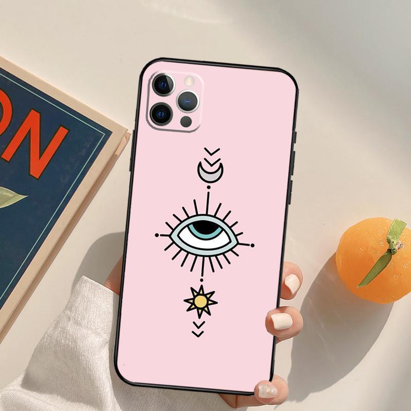 Anwendbar auf Apple IPhone14 Pro Handyhülle, Böser Blick Hamsa Handyhülle, Bemaltes Anti-Drop Hua