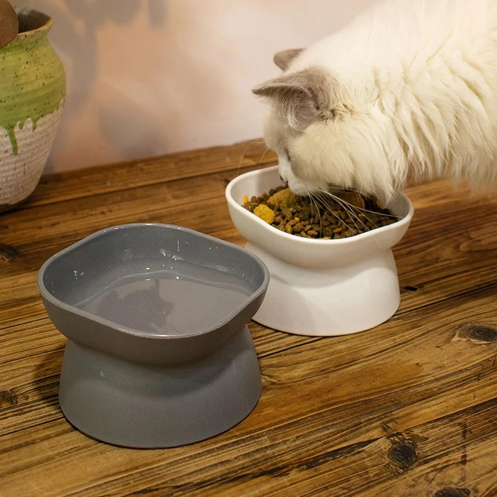 1pc-Pet Inclined Feed Bowl, Cat and Dog Dining Bowl, Pet Neck Protection