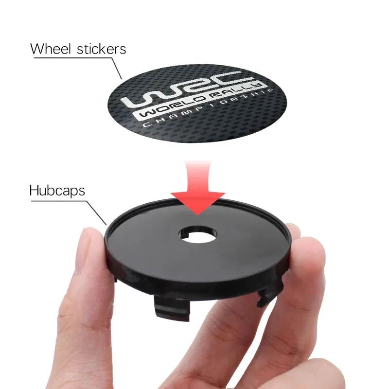 4PCS 56MM 60MM WRC World Rally Championship Emblem Car Wheel Center Cap Hubs Cover Badge Auto Styling Accessories