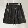 Women's Fashion Lapel Shirt & Shorts Two-Piece Set