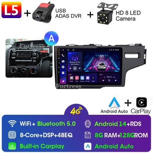 Touch screen For Honda Jazz 3 2015 - 2020 Fit 3 GP GK 2013 - 2020 Car Radio Multimedia Player GPS Navigation 4G Carplay 2Din DTS