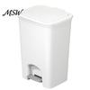 Modern Bathroom Waste Can Pedal Trash Can, with Dual-mode Lid, Easy Access Garbage Foot Bin Odor-proof Slim Solid Color Basket, for And Kitchen