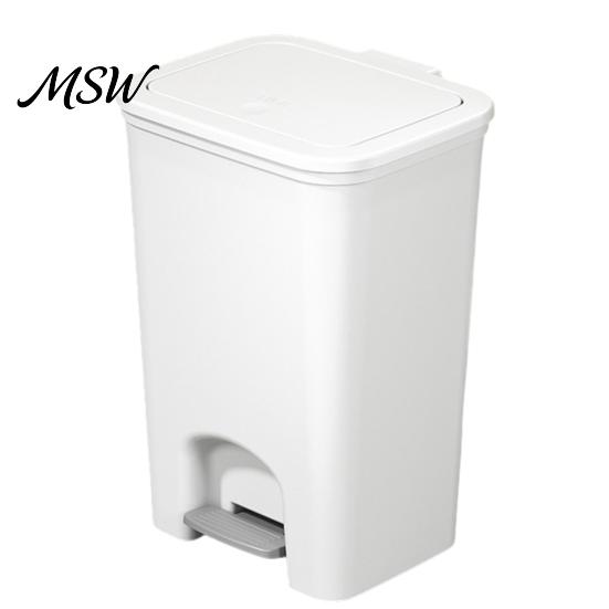 Modern Bathroom Waste Can Pedal Trash Can, with Dual-mode Lid, Easy Access Garbage Foot Bin Odor-proof Slim Solid Color Basket, for And Kitchen