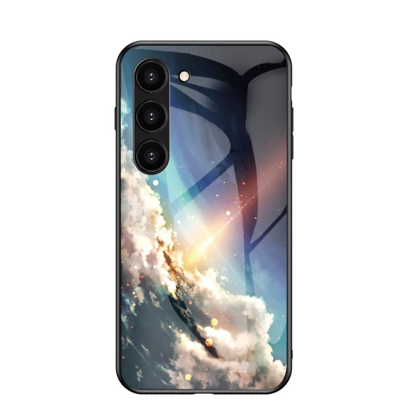 Samsung S26 Ultra Sternenhimmel Anti-Drop Glas Weiche Kante Hülle A57 A37 A25 FE Schutzhülle