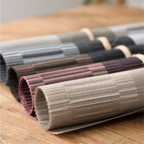Set of 5 Placemats, Table Mats, Stylish, Nordic Design, Water-Repellent, Stain-Resistant, Washable, Easy to Clean, Non-Slip, Friction-Resistant, Heat-