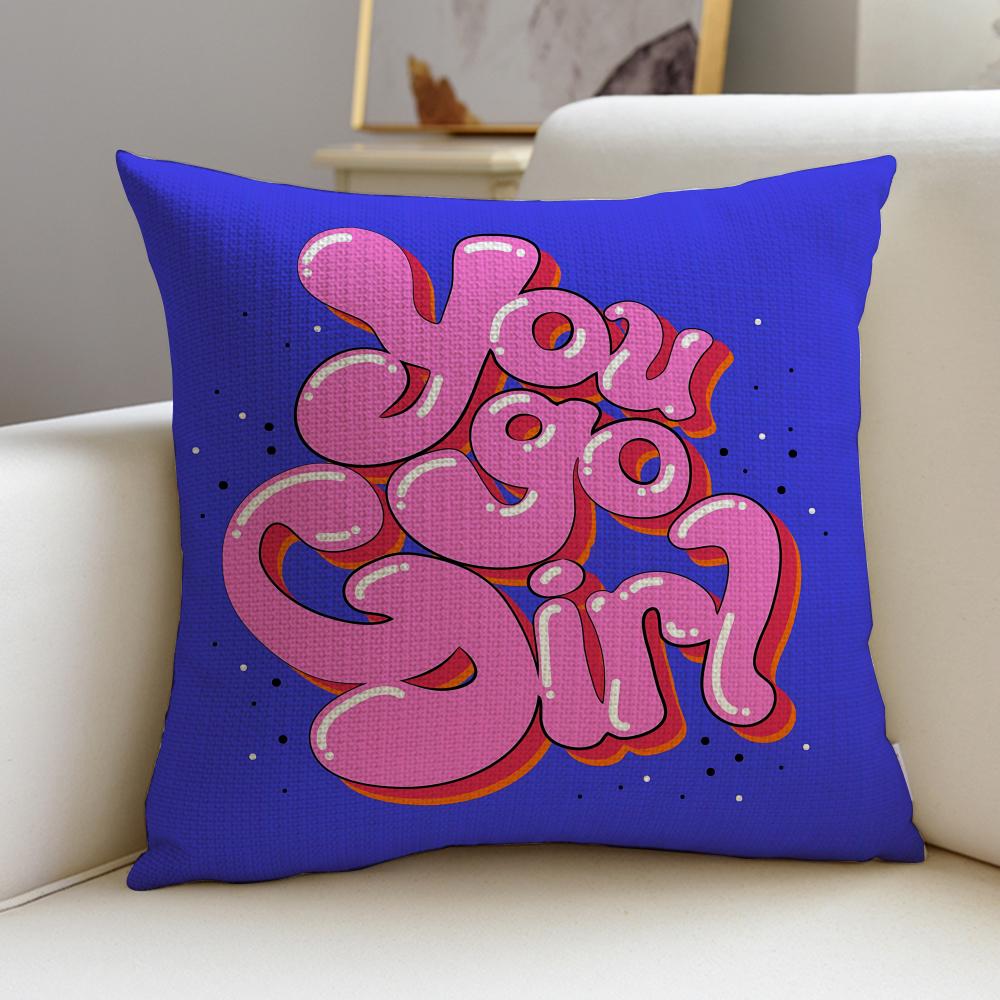 Inspiring MMotivational QuoteS Cushion Cover Pcs Linen Throw Pillow Covers x x Modern Home Decor 30x30cm