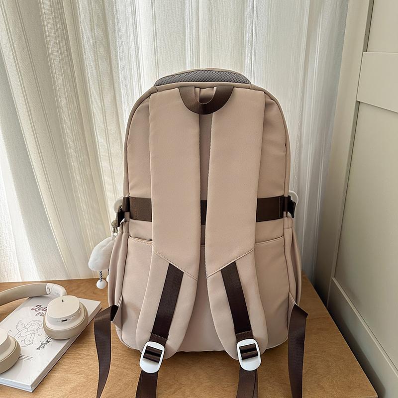 Color Block Student Schoolbag Women's Large Capacity Backpack