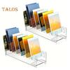 1/2/3 Pcs 12 Tier Greeting Card Display Stand Acrylic Postcard Booth Art Display Rack Bookmark Storage Holder for Retail Counter Desk Tabletop