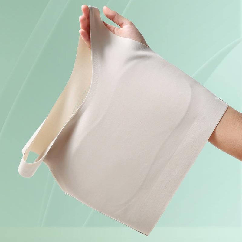 Seamless Invisible Foundation Vest Bra Wire-free Thin Breathable Plus Size Underwear for Women