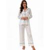 Modal pajamas women's autumn and winter long-sleeved shirts and trousers two-piece set women's loungewear pajamas