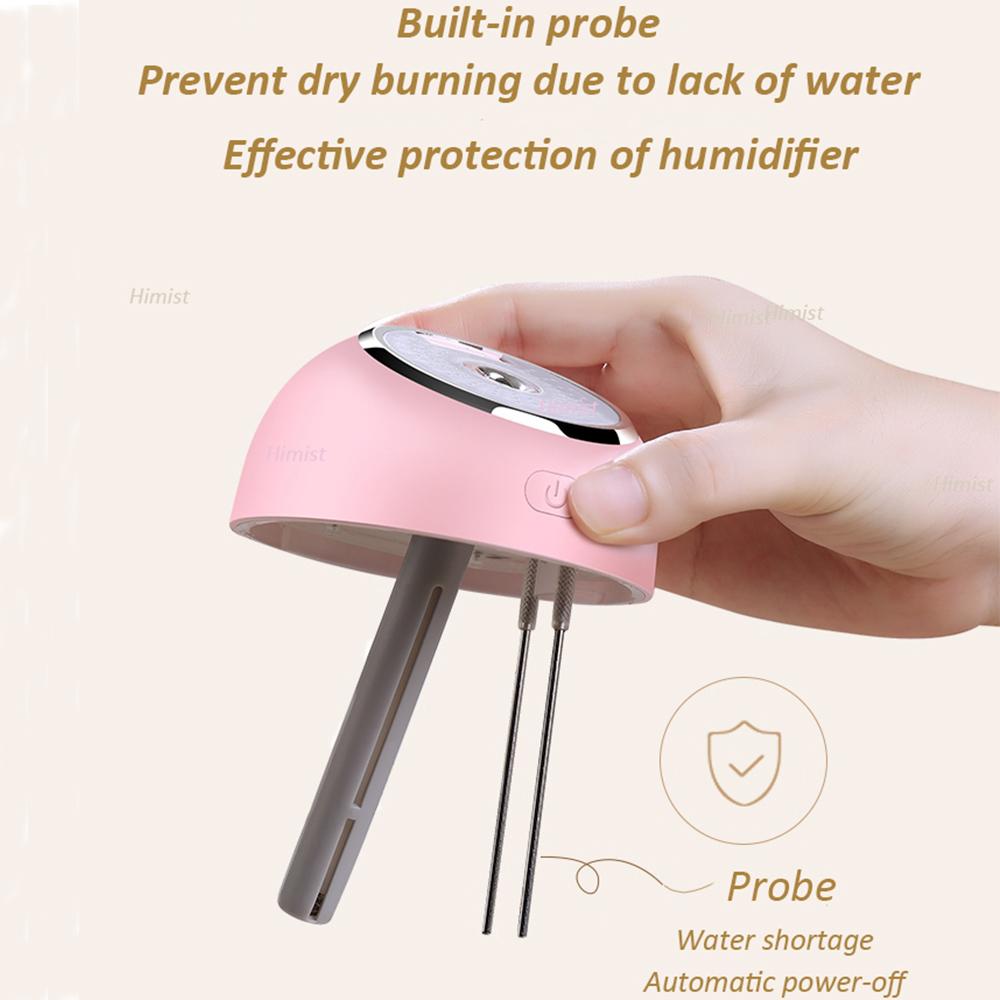 Mini Essential Oil Diffuser With Usb Fan Led Lamp 330ml Ultrasonic Air Humidifier For Home Office Car 3 In 1 Aroma Diffuser