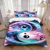 3pcs Yin-Yang Symbol Duvet Cover Set - Machine Washable, Includes 1 Cover and 2 Pillowcases, No Core Included Yy251013140