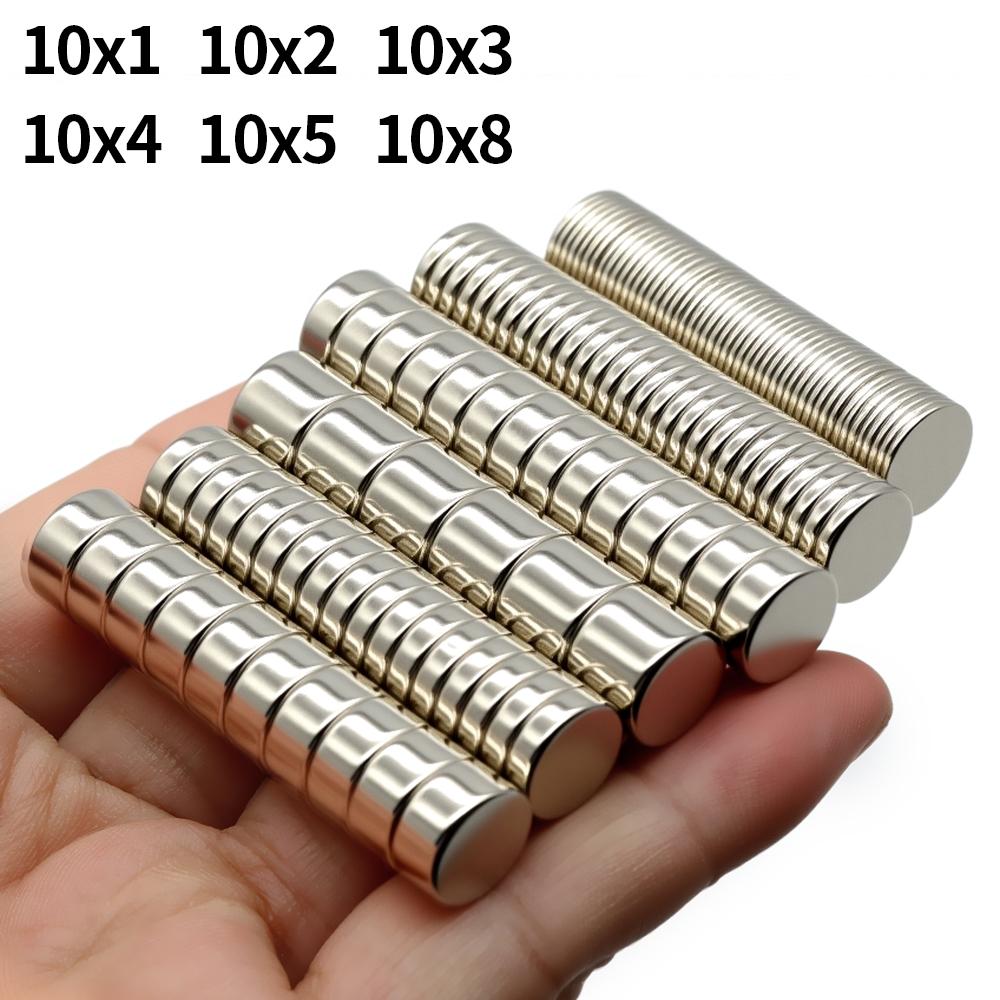 Super silný neodymový magnet N35 NdFeB permanentní magnetické imanes Kulaté silné magnety Lednice 10x1 10x2 10x3 10x5mm
