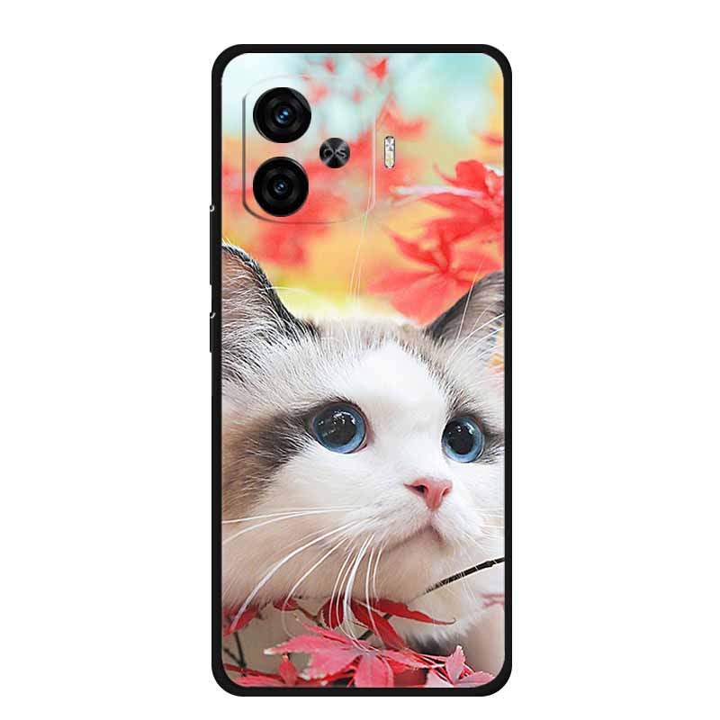 Black Silicone Case For Vivo iQOO Z9 Turbo Plus Case Z 9 Turbo Coque Soft Back Cover For Vivo iQOO Z9 Turbo Phone Case Cartoon
