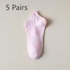 5 Pairs of Women's Summer Thin Girdle Waist Deodorant Breathable Sports Cotton Socks