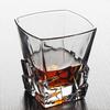 310ml Square Glass Cup Ice Cream Bowl Cocktail Coffee Mug Juice Glass Beverage Cups Ice Carving Decoration Water Bottle Glasses