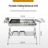 Junwen Portable Stainless Steel Charcoal BBQ Grill