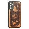 Bewood Wooden Case for Samsung Galaxy A34 5G Wind Rose Merbau