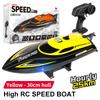 HJ812 RC-båt 2.4G høyhastighets fjernkontroll speedbåt vannleker barn elektrisk RC-båt med lysmodell