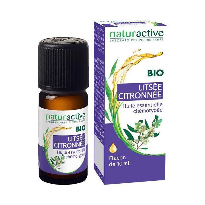 Naturactive Huile Essentielle Litsée Citronnée Bio 10ml