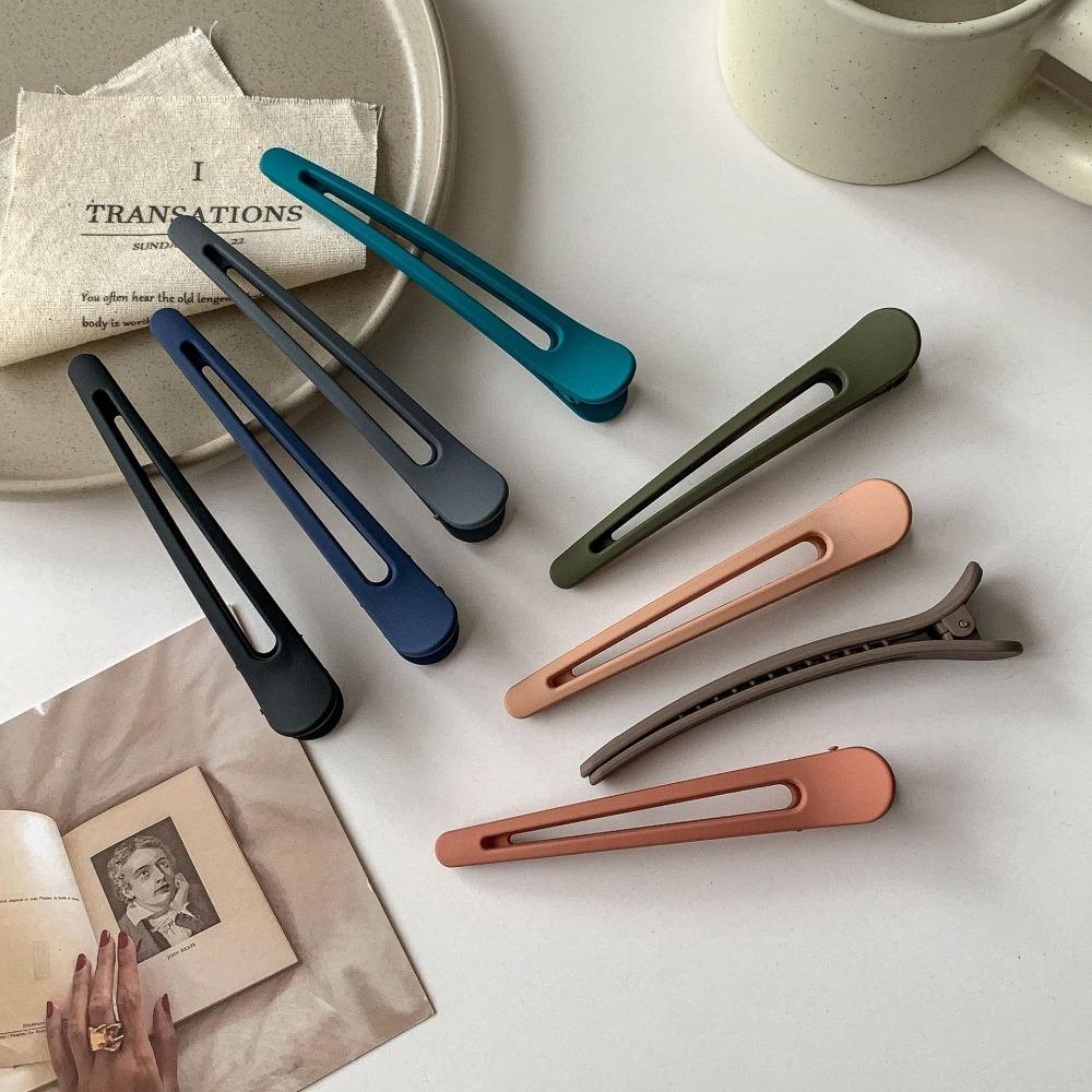 2pc Fashion Big Solid Hairpin Hair Side Clips for Girls Women Ladies Daily Functional Makeup Hair AccessoriesTool