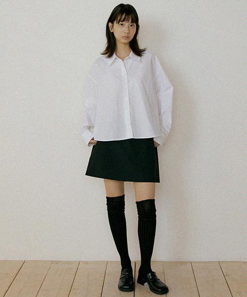 Lingseoul Basic Cotton Shirt-White