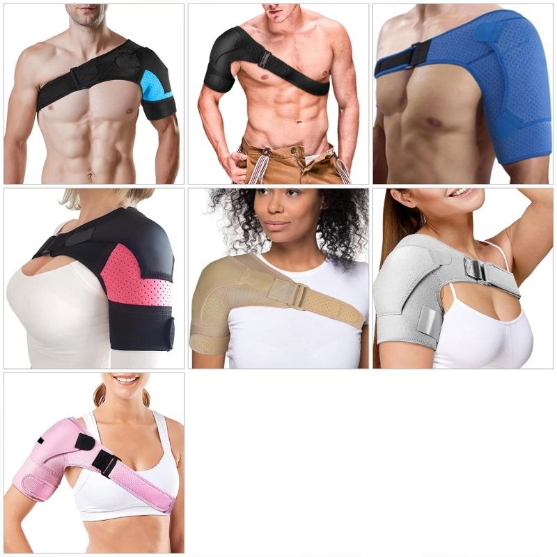 Verstellbarer Links-Rechts-Schulterstabilisator mit sanfter Unterstützung für Fitnessstudio-Workouts und tägliche Aktivitäten