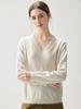 Kaschmir V-Ausschnitt Quasten Pullover - Herbst/Winter 2026 Damen Locker Elegant Schlankmachendes Oberteil.