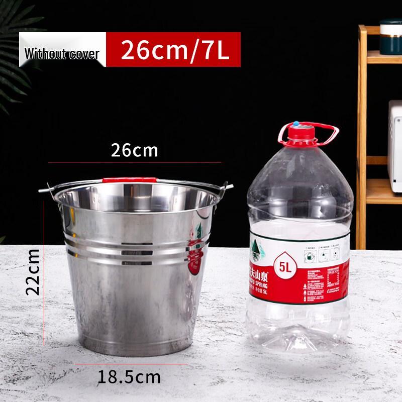 ZISIZ Stainless Steel Portable Ice Bucket