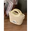 Summer Fashion Straw Bag Women's  New Sweet Girl Feeling Portable Vegetable Basket Bag Versatile Messenger Bag