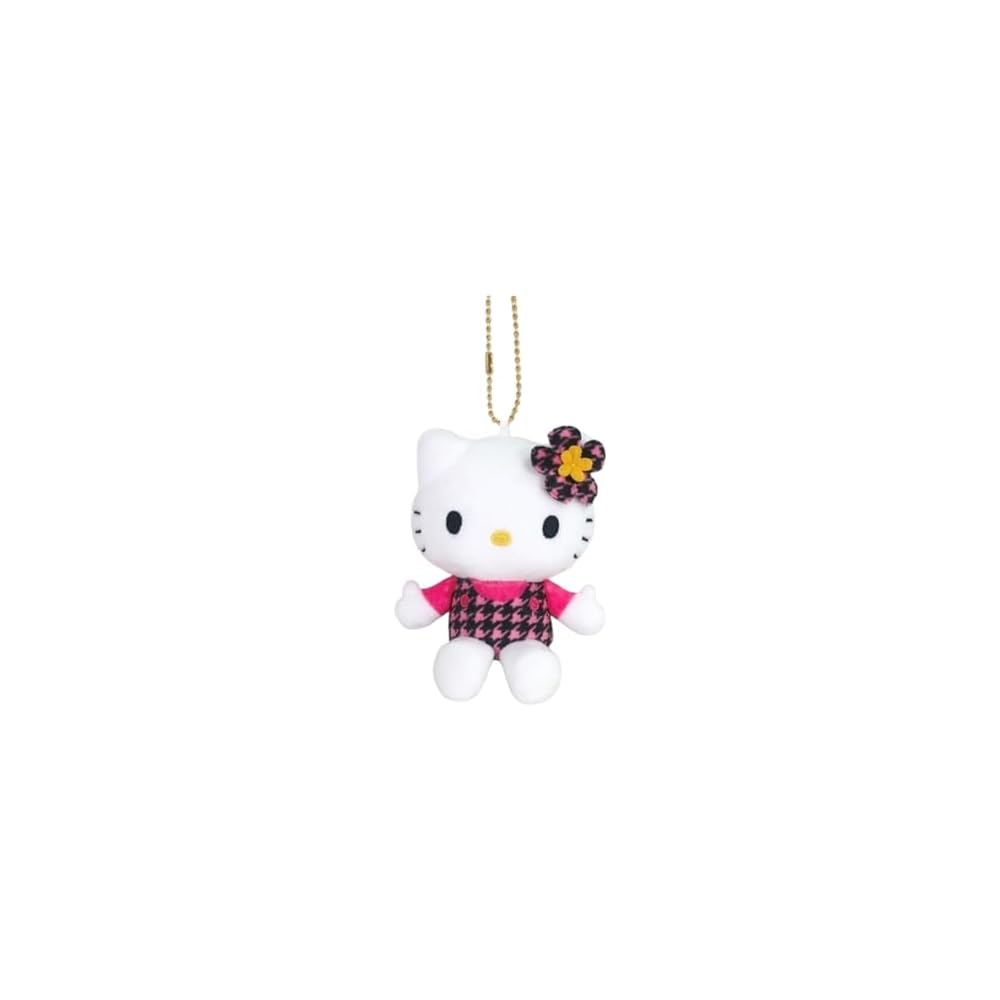 

Nakajima Corporation Hello Kitty Mascot Collection Kawaii Pink Black 10x8.5x4.5cm Plush Toy
