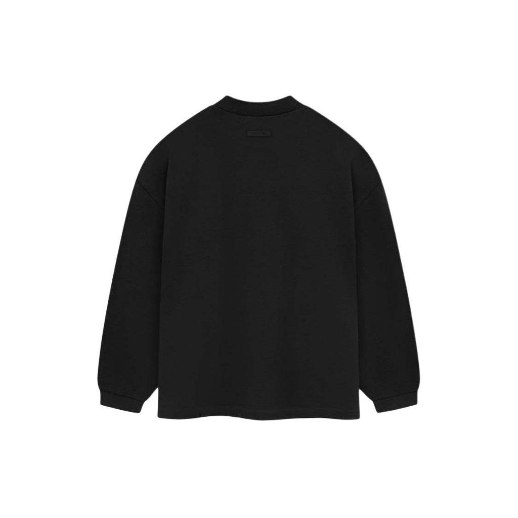 Fear of God Essentials Heavy Jersey Long-Sleeve T-Shirt Jet Black Men Tops 125SP242014F