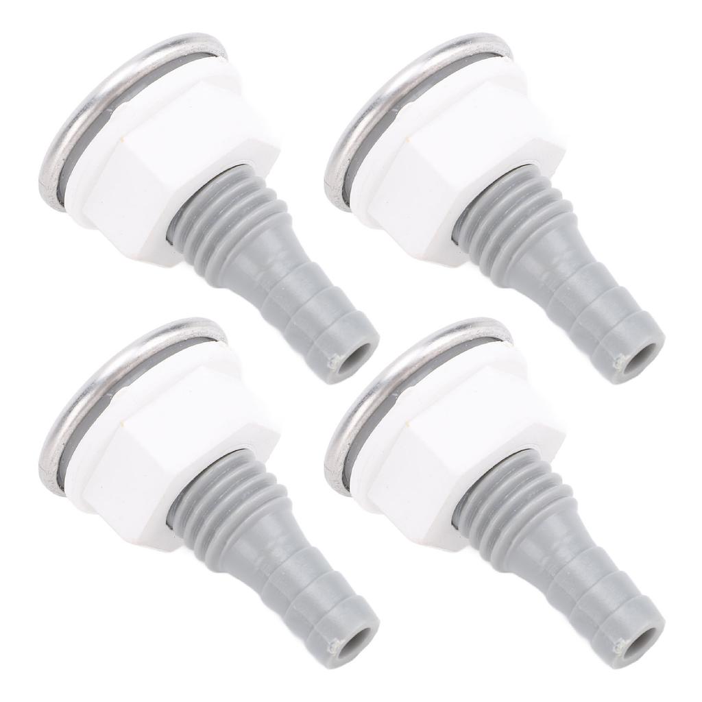 4 stk Badekar Luftboble Dyse PVC SPA Badekar Rett Bobledyse for Bassengtilbehør