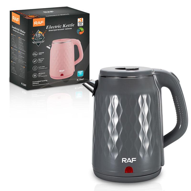 2.5L Stainless Steel Electric Kettle with Auto Power-Off and Quick Boil