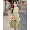 Women's New Chinese Style A-Line Short Sleeve Dress