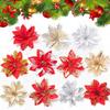 Create A Perfectly Festive Atmosphere With Artificial Glitter Flower Xmas Decor