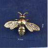 Brass Mini Insect Figurines Retro Antique Finish Exquisite Carved Small Decor for Home Shelf Art Collection Birthday Gift Choice