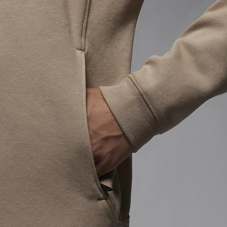 Jordan Dri-Fit Sport Solid Color Hooded Casual Long Sleeve Sun Protection Top Men Tops Medium-Brown FN5872-244