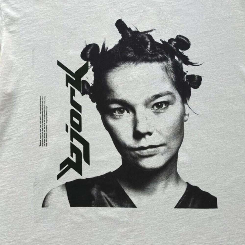 Bjork Iceland 90#039s T shirt Bjork Graphic White Unisex T shirt Vtg KH14013 Unisex T-Shirt S