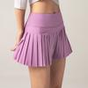 GMXIA Summer Pleated Culottes Sport Running Girls Shorts Fake Two Skirts Sport Tennis Skirt